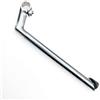 Generico Attacco Manubrio Bici A Collo D'Oca 25,4 Mm 22,2 Mm Riser in Acciaio Alluminio for Bici da Strada E A Scatto Fisso,Componenti(25.4x22.2mm Black)