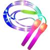 Genérico Corda per saltare per bambini, corda LED multicolore illuminata, lunghezza regolabile, antiscivolo, per bambini e adulti, per interni ed esterni