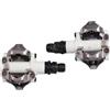 Generico Compatibile con Pedali Shimano Deore M6000 M520 PD-M520 SPD a Doppia Faccia, Centro 55mm for MTB - Nero Argento,Componenti(Black)