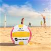 Omquot LEIJIAER Pallavolo in PU elastico morbido anti-esplosione per allenamento e competizione, blu, fodera in butile cucita a macchina, 7,87 x 7,87 x 5,12 pollici (rosa)