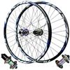 ZXGSXIOU Set di ruote per mountain bike da 26/27,5/29 pollici, in lega di alluminio, perno passante per freno a disco, 12 * 142 mm, cerchio anteriore e posteriore per MTB a 7-12 velocità.