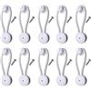 YTFEEHCX 2/5/10/30/50 Pezzi Marine Boat Truck Canvas Cover Tarp Bungee Cord Clip a Scatto con manopole Tirare Verso Il Basso Viti(White 50sets)