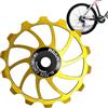 Generico Ruota fantino per bici | Puleggia del deragliatore posteriore della bicicletta | Cuscinetto della puleggia in ceramica 14T/15T/16T, ruota guida del deragliatore posteriore resistente agli urti per il