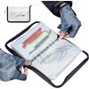 Generic Borsa per esche da pesca, raccoglitore ad anelli, organizer in PVC trasparente, porta attrezzatura da pesca, 10 pagine, protegge gli per acqua e salata, lago, fiume, barca e uso