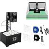 Snnowdate Robot da ping pong con rete e telecomando, macchina per palline da tennis, da 100 palline, robot da ping pong professionale con 10 modalità, macchina per palline da ping pong per allenamento