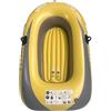 Bemonew Barca gonfiabile per 1 persona, Kayak gonfiabile in PVC con di sicurezza indipendenti, giallo, 55, 12 pollici (140 cm)