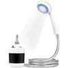 Mormark Doccia da campeggio portatile On-click, doccia da campeggio portatile con batteria da 2200 mAh, flusso d'acqua 4-5L/min - HYDROPORT