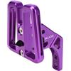 JKY Adattatore pieghevole a sgancio rapido per borsa anteriore, in lega di alluminio, compatibile con Brompton, Dahon, Neo e altri modelli (viola)