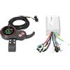 CaFfen Centralina Monopattino Elettrico Pannello di controllo del display impermeabile controller senza spazzole 2 4V-48V 350W Kit pennello scooter elettrico