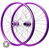 ZXGSXIOU Ruote per MTB da 26, 27,5 e 29 pollici, in lega di alluminio, per freni a disco, 142 mm, per bici ibride/mountain bike, colore viola, anteriori e posteriori, compatibili con trasmissioni a 7-12 veloc