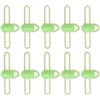 Buxuaaaa 10 supporti in silicone per canna da pesca, con custodia sicura per esca, accessori da pesca