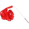 KJBDQQH Nastro Ginnastica Ritmica Nastro da Danza colorato 2 m e 4 Metri, for Ginnastica Ritmica, Balletto, Streamer, Asta Girevole, Arcobaleno, Allenamento Sportivo(Red,4m)