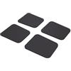 Omquot 4 parastinchi da sci tagliabili, ammortizzazione affidabile, spessore 6 mm, per sport e snowboard, colore: nero