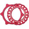 Generico Adattatore rotore Centerlock a 6 bulloni, Kit di conversione Freno a Disco in Lega di Alluminio CNC Ultraleggero da 16,9 g for MTB e Bici da Strada(Red)