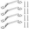 Fruusv Set di Anelli per fante, in Acciaio Inossidabile, ancoraggi per carichi Pesanti, Viti a Testa Piatta, robusti per Kayak, Hardware di Montaggio Sicuro, Anello di Resistenza, 6x72 mm