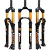 AEYINO 26/27,5/29 pollici Travel 140 mm MTB Air Suspension Fork, Rebound Adjustment 34 mm Stanchions 1-1/8 Threadless Straight 9 * 100 mm QR Manual Lockout XC AM Mountain Bicycle Front Forks