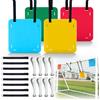 PORFOYO 4 Pezzi Bersaglio per Porta Da Calcio: Bersagli Da Calcio per Allenamento, Con Cinghie Regolabili, Target Porta Calcioper per Campo Da Calcios, Lacrosse E Allenamento (Colorati)