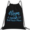 Generic Zaino con Coulisse A Dream Is A Wish Your Heart Makes Sacchetta Sportiva Leggero Sportiva Zainetto Impermeabile Sacca da Palestra per Vacanze Scuola Viaggi
