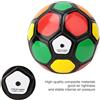 Zerodis Pallone da Calcio Taglia 2, Pallone da Allenamento Morbido in PU 13 Cm 5,1 Pollici per Bambini Piccoli, Pannelli Compositi Cuciti con Precisione, Rotolo Bilanciato e Colori Vivaci per Giochi