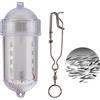 Genérico Luce da esca subacquea, luce a LED, per esche subacquee profonde, strumenti di notte con batteria a lunga durata per kayak, mole, canoa e