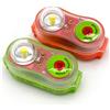 Bemonew Luce per giubbotto di salvataggio da 2 pezzi, luce per giubbotto di salvataggio attivata dall'acqua rossa e verde, gilet a LED bianco alimentato a batteria per canottaggio, kayak, emergenza