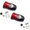 Smarbettiy Manopole per mulinello da pesca in fibra di carbonio per DAIWA e SLP, leggere, 4,9 g, colori personalizzati, presa migliorata, facili da montare, adatte per Stradic per (2 set nero viola)
