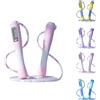 Generic Corda per saltare intelligente senza fili, contatore di calorie a LED, 4 modalità di allenamento da principiante a HIIT, filo di acciaio, ricarica di tipo C, manici zavorrati, corda per saltare cardio