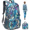 Luckits Zaino ripiegabile, ultraleggero da 35 litri per uomo Donna Zainetto Design riflettente