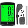 MechKit Computer Bici Wireless 3,3 Pollici LED Tachimetro Digitale per Bicicletta Contachilometri Ciclocomputer Multifunzione Impermeabile con Supporto Retroilluminazione