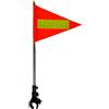 FewNvWa Asta Portabandiera Kit Riflettente Telescopico Supporto Universale Regolabile Materiale Nylon Acciaio Base Rapida Adatto per Club Golf, Top Oro 20x30cm