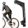 Generisch Adattatore per freno a disco per bicicletta, adattatore per freni a disco, adattatore per montaggio piatto per bicicletta, adattatore nero, facile da usare, accessorio leggero per disco da 140 mm/160