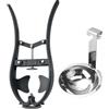 Peosaard Apriuova, Strumento per rompere le uova con separatore Separatore portatile apriuovo 2 in 1 in acciaio inossidabile per accessori da cucina, interruttore