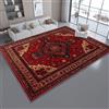 Generico Stile Tradizionale Persiano Floreale Geometrico Antiscivolo Tappeto, 60 x 90 cm Camera Da Letto Soggiorno Tappeto Tappeto Ampio Tappeti - Rosso Tappeto Per Sala Da Pranzo Casa Per Una Facile Pulizia