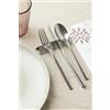 POGGìNO Set poggiaposate trinagolare da tavolo acciaio INOX, porta 3 posate inossidabile, Design Elegante, Idea Regalo per Mise En Place di lusso per ristorante forchetta, coltello e cucchiaio (Inox, 4)