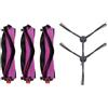 HOgardenME Spazzola principale e spazzole laterali di ricambio per Eureka per robot aspirapolvere V15 Pro, J15, Ultra J15 e Ultra-WH, kit di spazzole a rullo in nylon per peli di animali domestici e detriti su