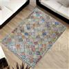 GBiancheria Tappeto Kilim Aydin Antimacchia Disegno Etrico Multicolore (80x150cm, 2643)