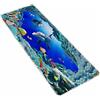 A.Monamour Tappetino per Il Bagno Antiscivolo Assorbente Morbido Nel Profondo Dell'Oceano Mondo Marino Blu Fresco Nautico Estivo Lavabile Tappeto Tappetini Doccia Passatoia da Cucina Zerbino 40x120cm