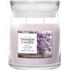 YANKEE CANDLE Signature Jar Candles Dried Lavender & Oak 368g - Candela Profumata