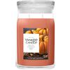 YANKEE CANDLE Signature Jar Candles Spiced Pumpkin 567g - Candela Profumata