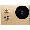 HVSYVVSRL Mini Action Camera Display da 2 pollici Fotocamera subacquea impermeabile for registrazione video sportiva Alta Risoluzione(Gold)