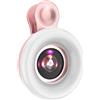 Generic Lente Selfie Per Telefono - Clip Sull'allegato Macro, Anello LED Luminoso | Strumento Di Miglioramento 'illuminazione Portatile, Lenti Fotografiche Video Ad Alta Chiarezza Per La Creazione