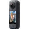 Insta360 X4 Air, Videocamera 8K 360 leggera, Selfie stick Invisibile, lenti sostituibili, cover antivento integrata, stabilizzazione FlowState, prima registri poi inquadri