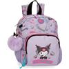 Pepe Jeans Sanrio Kuromi Retropop Small Zaino da Passeggio Viola 19x24x10 cm Poliestere 4.6L