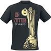 Led Zeppelin Hermit Uomo T-Shirt Nero L 100% Cotone Regular