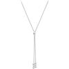 Generico Collana lunga d'argento Ciondolo della personalità Figura geometrica Donna Collare Regalo di compleanno Gioielli squisiti