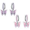 CYCUFF Orecchini a cerchio in argento Sterling 925 con zirconi cubici colorati per le donne Set orecchini regali per voi, earring, Argento sterling, Zirconia cubica