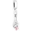 Mon & Sons Ciondolo in argento Sterling 925 a forma di cuore con scritta Dad e Grandad Son, in oro rosa, compatibile con braccialetti Pandora Charm Moments, Metallo