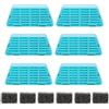 VinDox 2,2L Fontana per gatti senza fili e 6 pezzi di filtro a carbone attivo a scambio ionico e 6 pezzi di filtro a schiuma per pompa