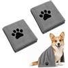 soodyoow 2 Pezzi Asciugamano per Cani, 35x75 cm Asciugamano Cane, Asciugamano Microfibra, Copertina Cane, Coperta Animali per Cani e Gatti di Piccola e Grande Taglia (Grigio)