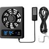 ZONADAH Smart Reptile Enclosure Fan Ventilation Fan Deumidificatore per Foresta pluviale Terrario Vivarium Migliora la circolazione dell'Aria per Anfibi rettili Serpenti
